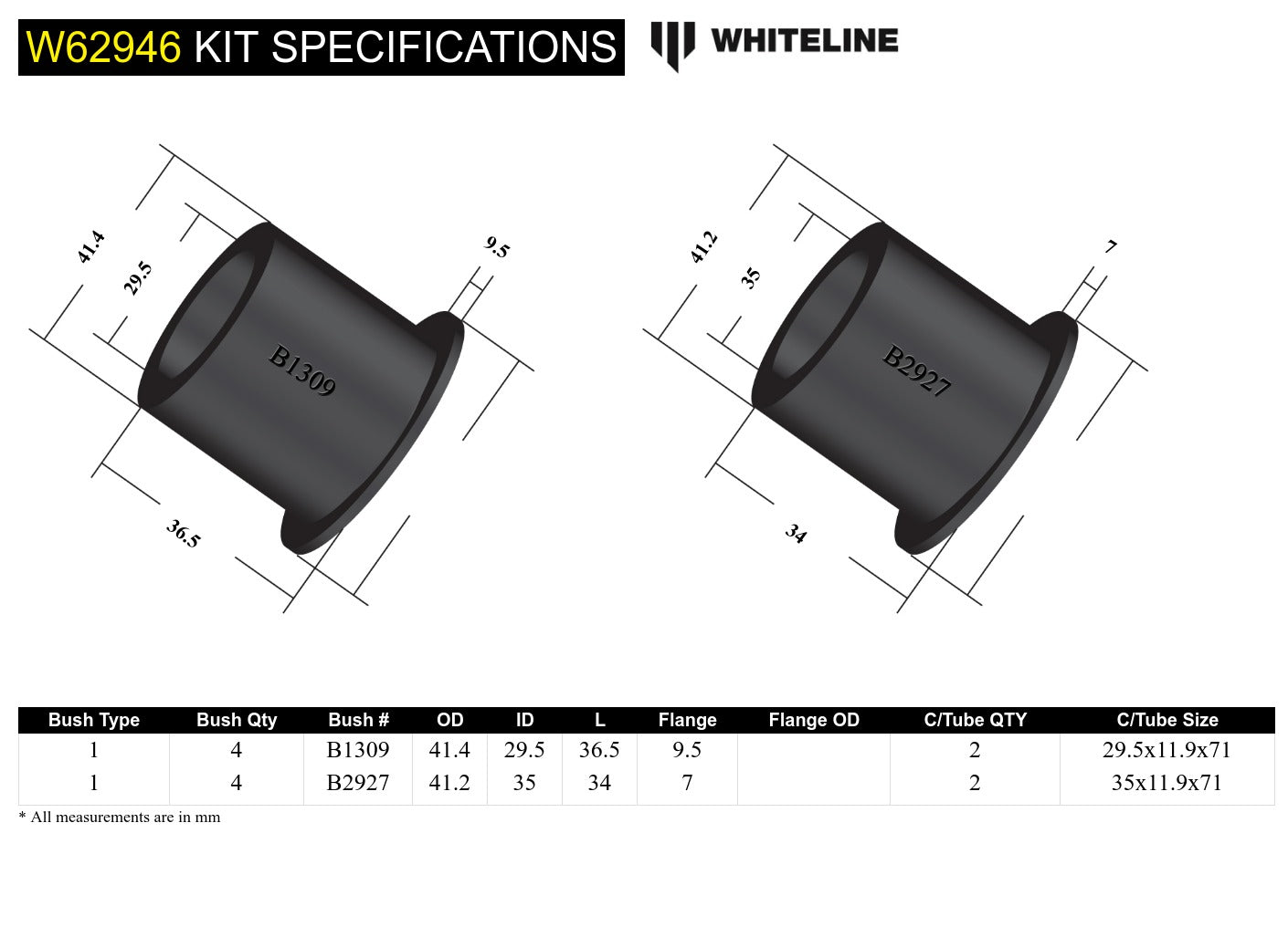 Rear Camber/Toe Kit - Single Bolt Design 3deg to Suit Holden Commodore VN-VX and HSV