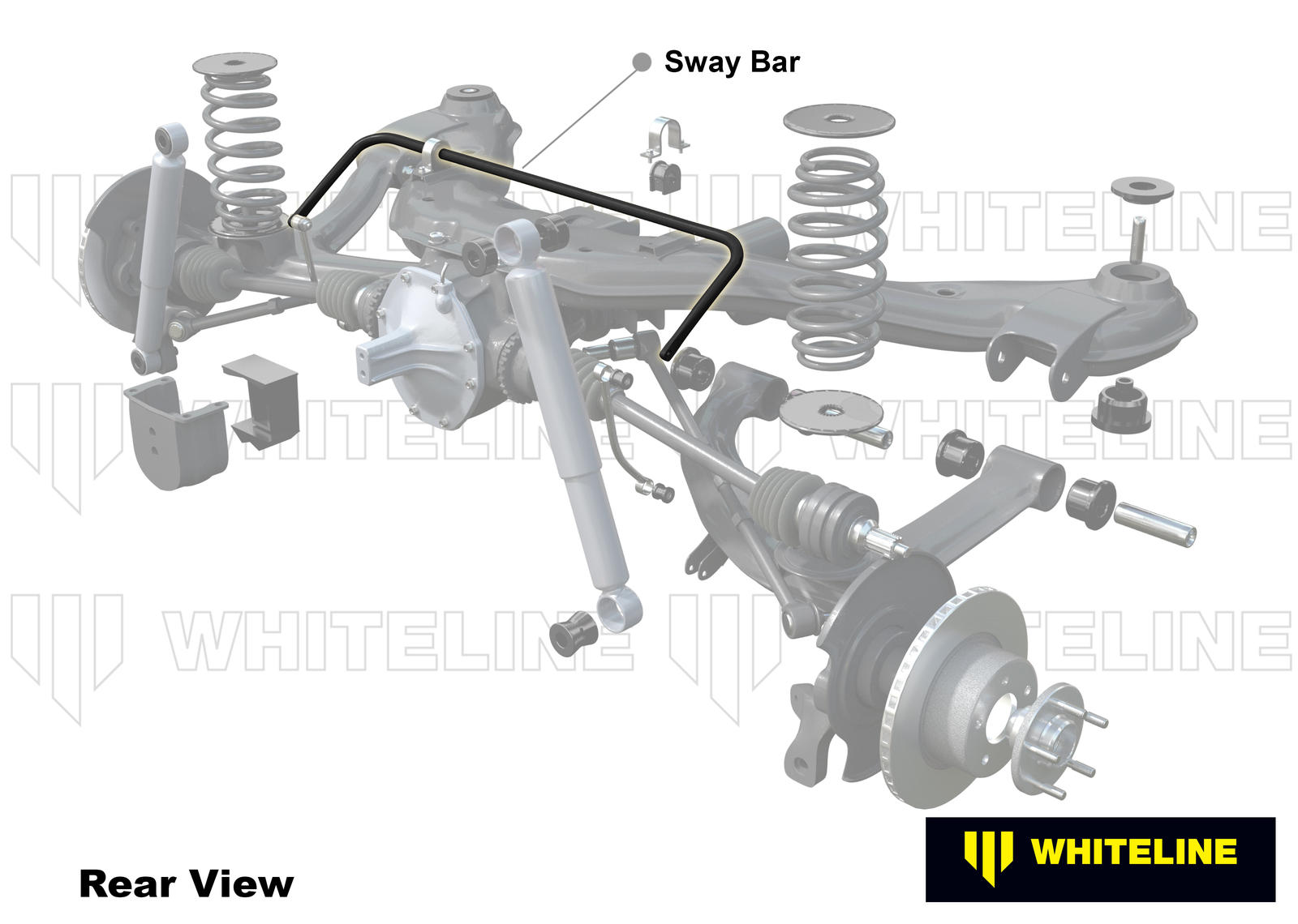 Rear Sway Bar - 16mm 3 Point Adjustable to Suit BMW 3 Series E30