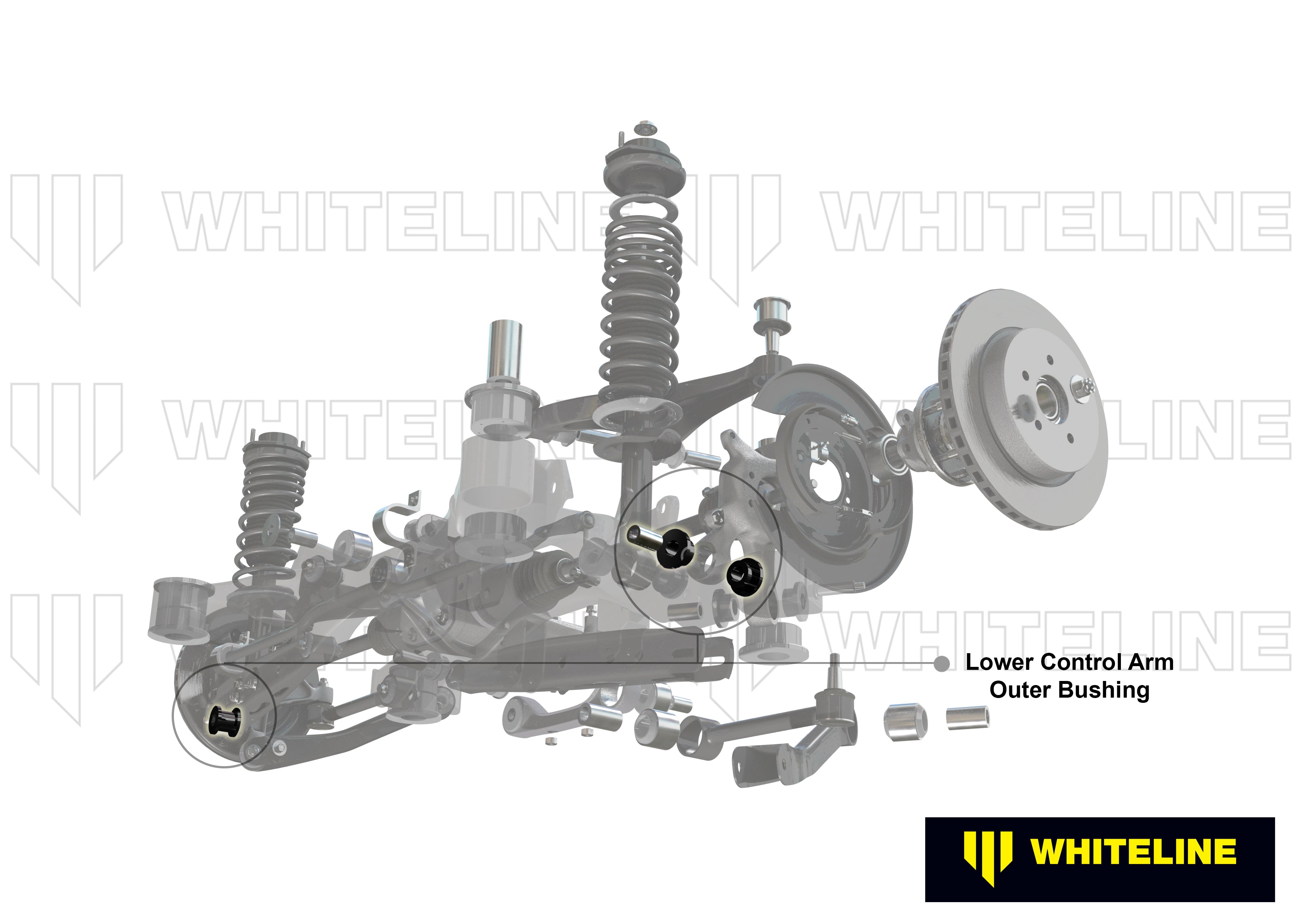 Rear Control Arm Lower Rear - Outer Bushing Kit to Suit Holden Captiva CG