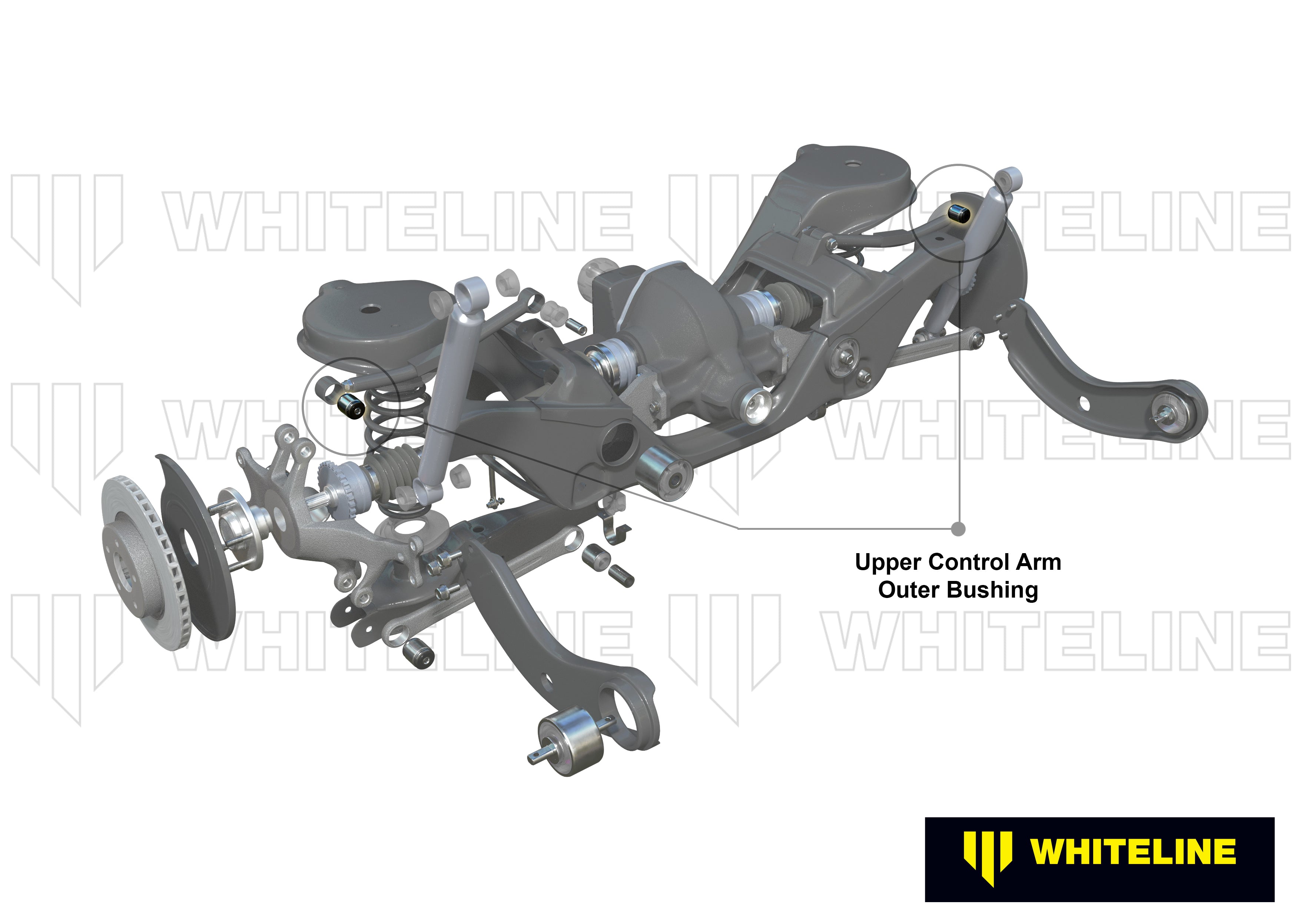 Rear Control Arm Upper - Outer Bushing Kit to Suit Audi, Seat, Skoda and Volkswagen MQB Fwd/Awd