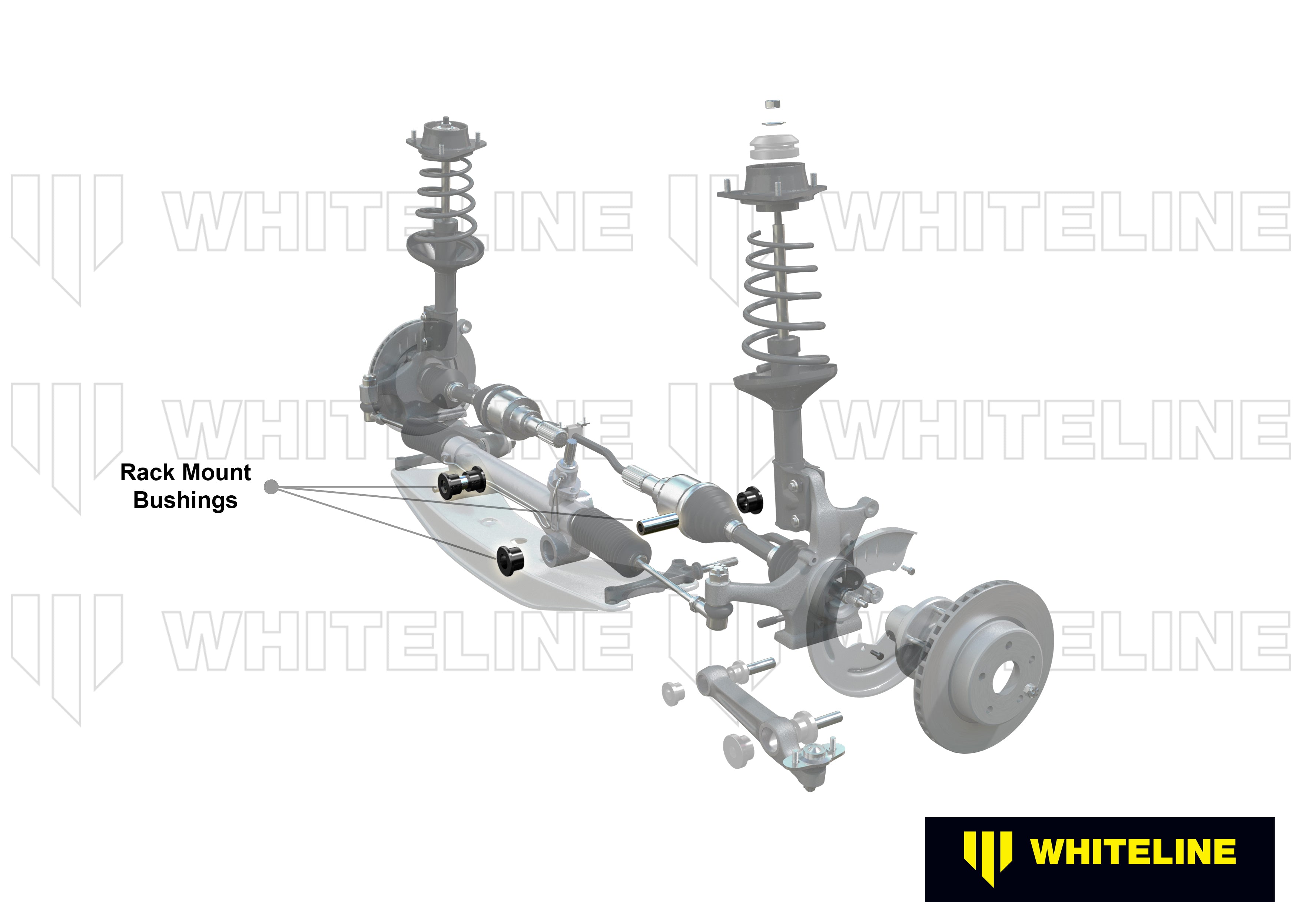 Front Steering Rack and Pinion - Mount Bushing Kit to Suit Ford Capri and Escort