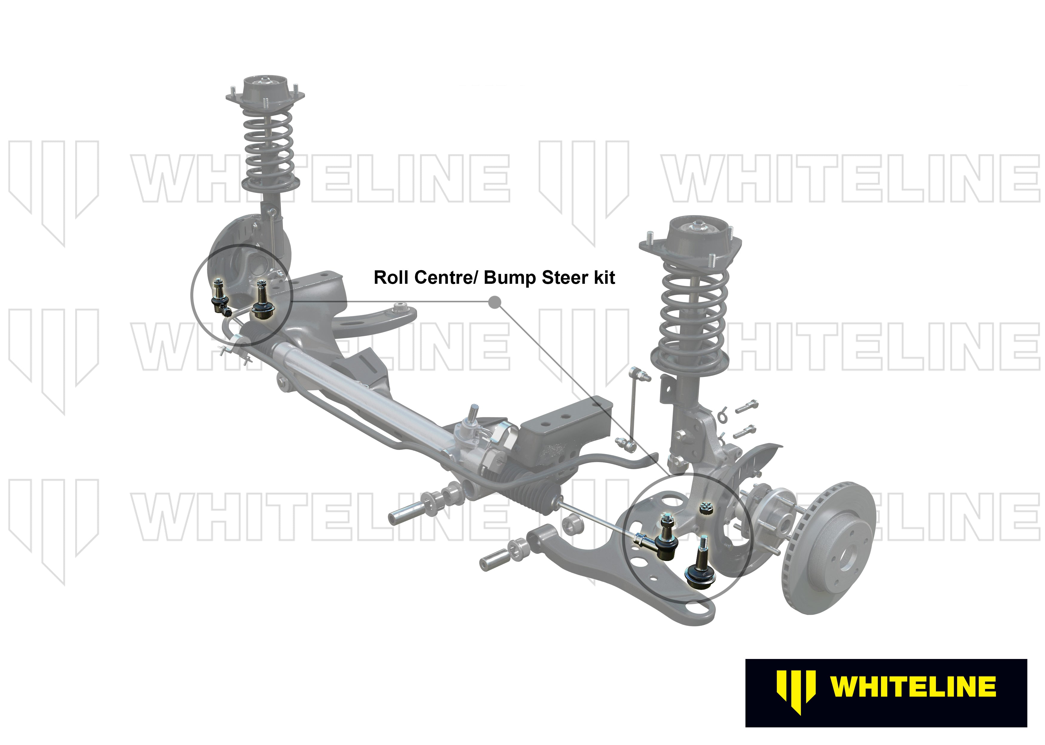 Front Roll Centre/Bump Steer - Correction Service Kit to Suit Whiteline Roll Centre/Bump Steer Kit KCA435