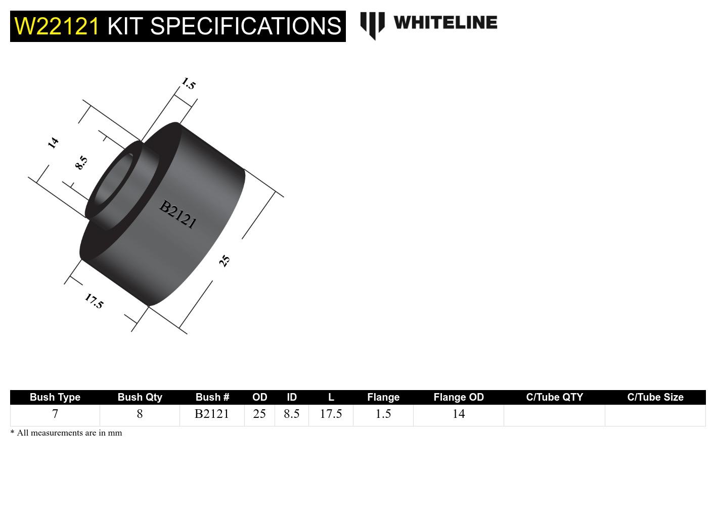 Front Sway Bar Link - Bushing Kit to Suit Chevrolet Corvette and Toyota Celica, Corolla, Corona and Supra