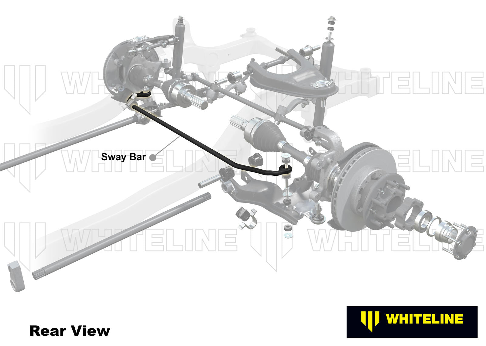 Front Sway Bar - 30mm Non Adjustable to Suit Toyota Land Cruiser 100 Series IFS