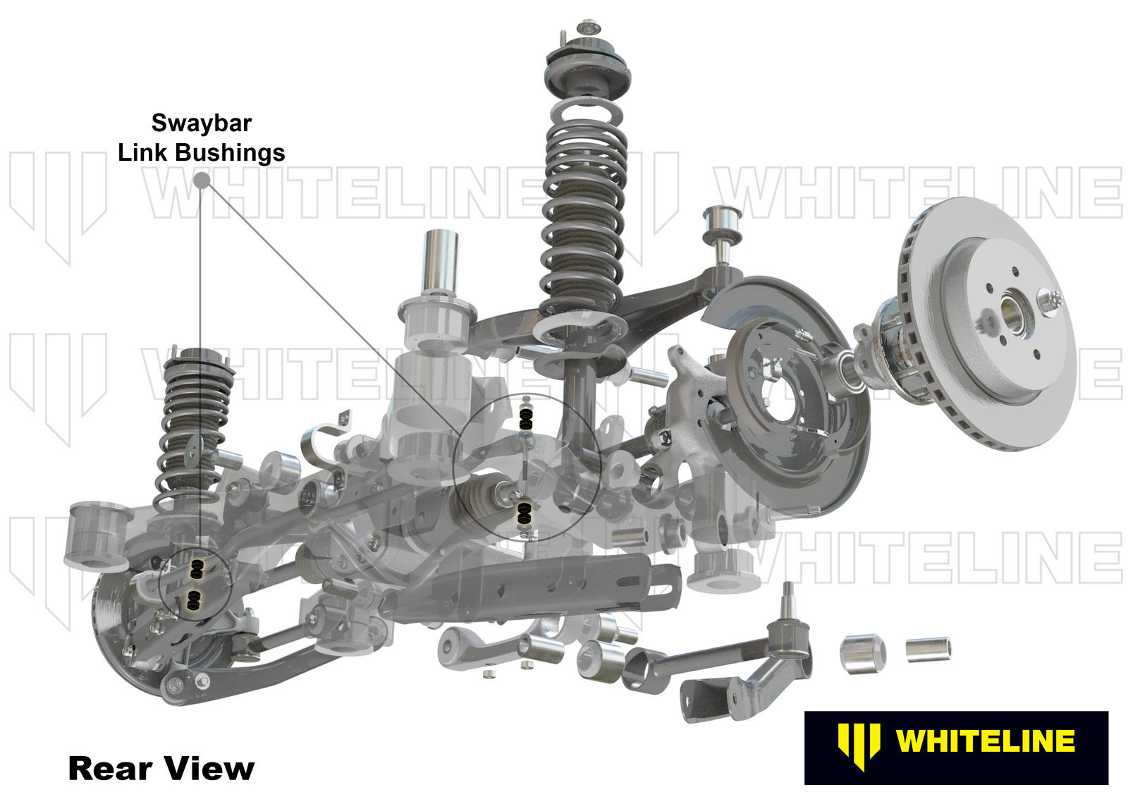 Rear Sway Bar Link - Bushing Kit to Suit Subaru Forester, Impreza, Liberty and Outback