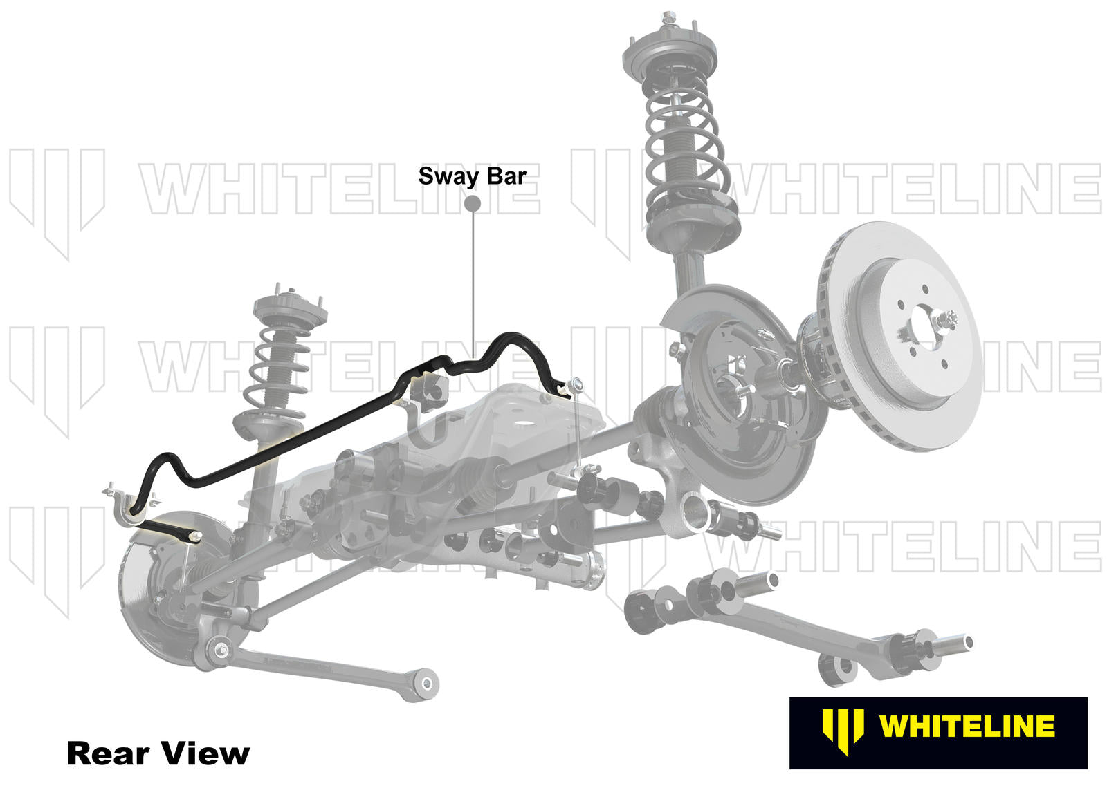 Rear Sway Bar - 18mm 2 Point Adjustable to Suit Nissan Pulsar N14 Fwd