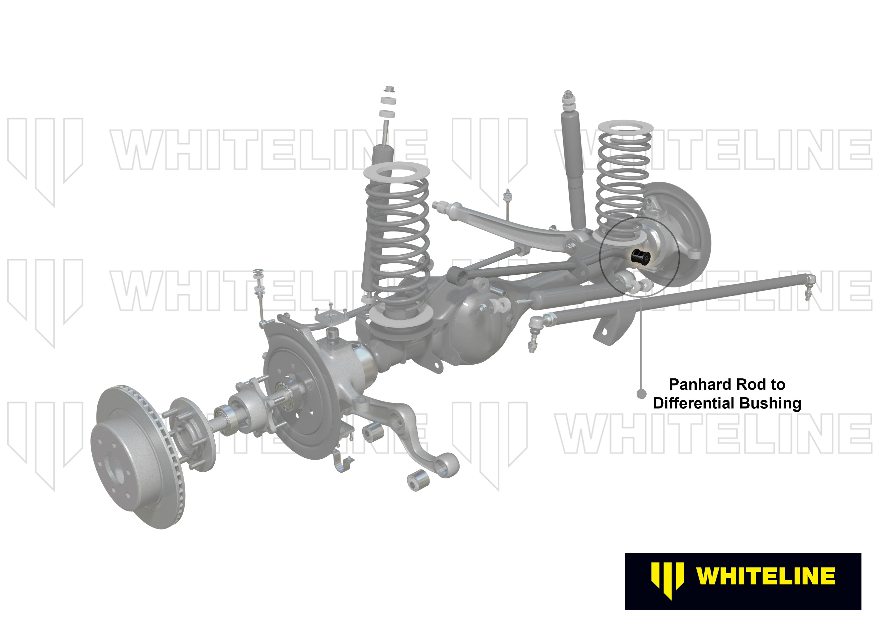 Panhard Rod - To Differential Bushing Kit to Suit Nissan Patrol GU