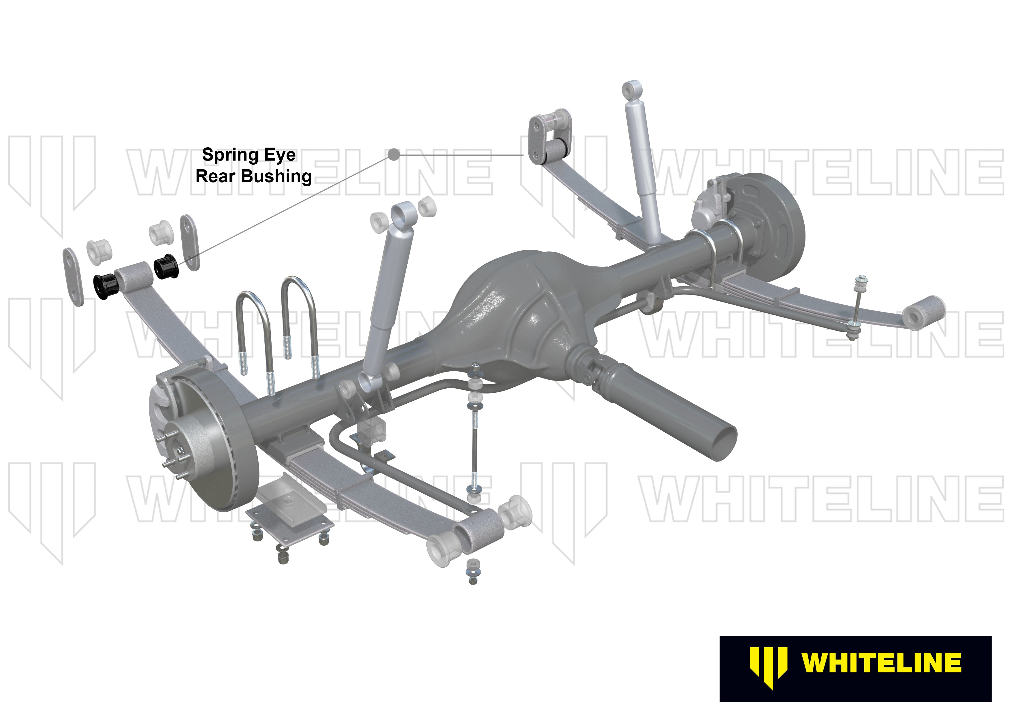 Rear Leaf Spring - Rear Eye Buhing Kit to Suit Ford Ranger PJ, PK and Mazda BT-50 UN 2wd/4wd