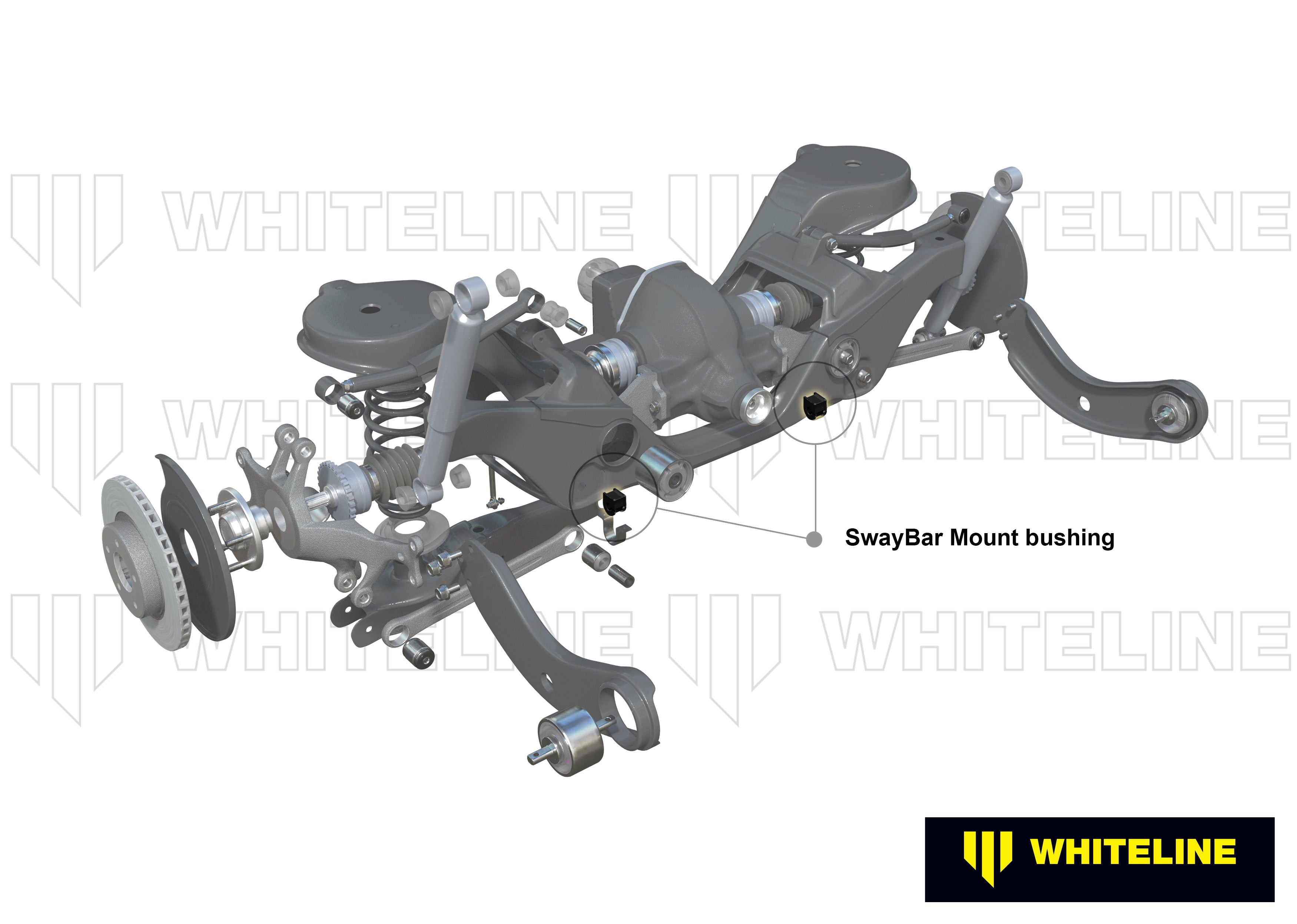 Rear Sway Bar Mount - ushing Kit 19mm to Suit Audi, Seat, Skoda and Volkswagen PQ35 Fwd/Awd