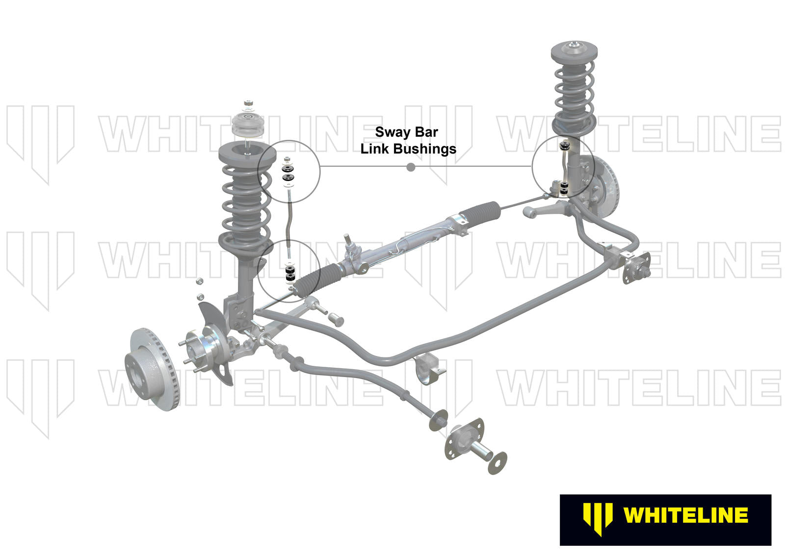 Front Sway Bar Link - Bushing Kit to Suit Chevrolet Corvette and Toyota Celica, Corolla, Corona and Supra