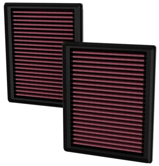 K&N Replacement Panel Filters, (2 x Filters)