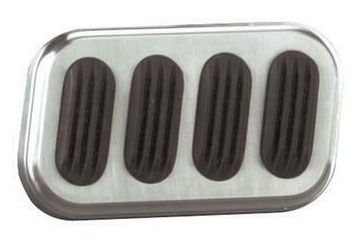 Lokar Brake Pad with Rubber - Brushed Billet Aluminium LK-BAG-6005