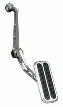 Lokar Accelerator Pedal Assembly with Rubber - Brushed Billet Aluminium LK-BAG-6074