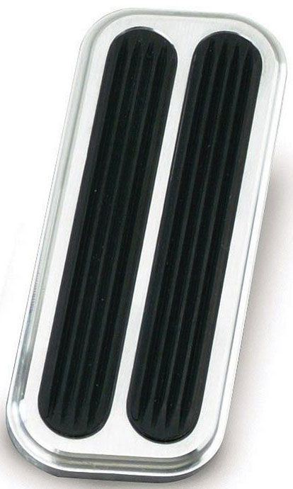 Lokar Accelerator Pad with Rubber - Brushed Billet Aluminium LK-BAG-6092