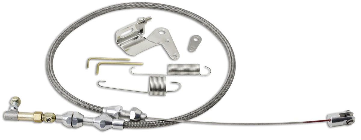 Lokar 24" Duo-Pak Hi-Tech Stainless Steel Accelerator Cable Kit LK-DP-1000HT