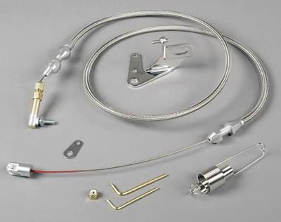 Lokar 36" Duo-Pak Hi-Tech Stainless Steel Accelerator Cable Kit LK-DP-1000HT36