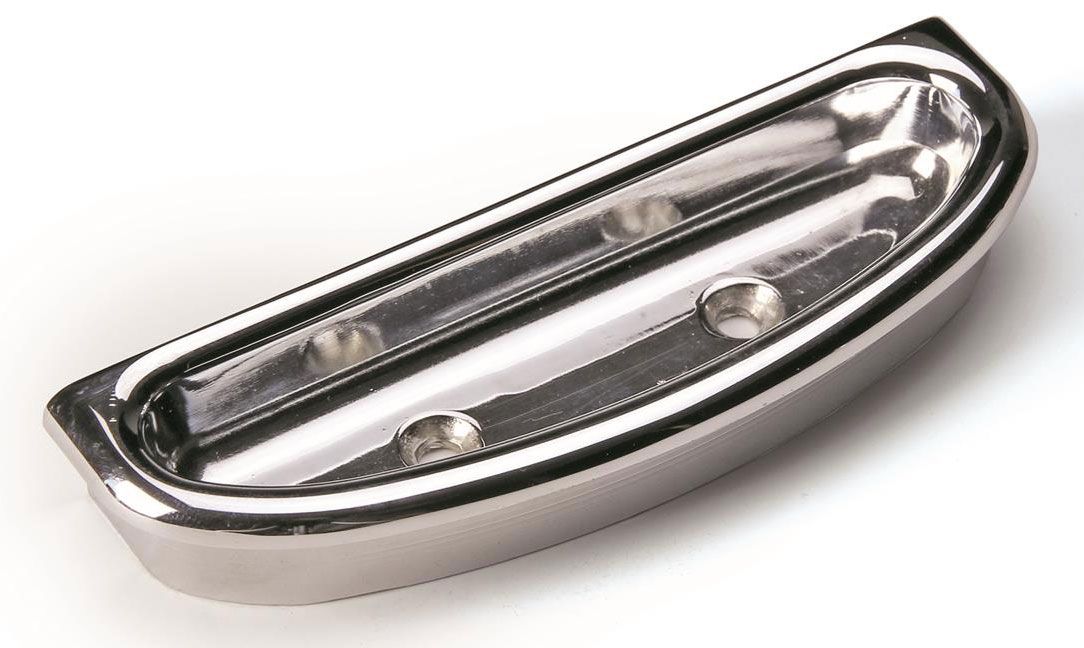 Lokar Crescent Oval Arm Rest Door Pull (Pair) - Polished Billet Aluminium LK-IDP-2003