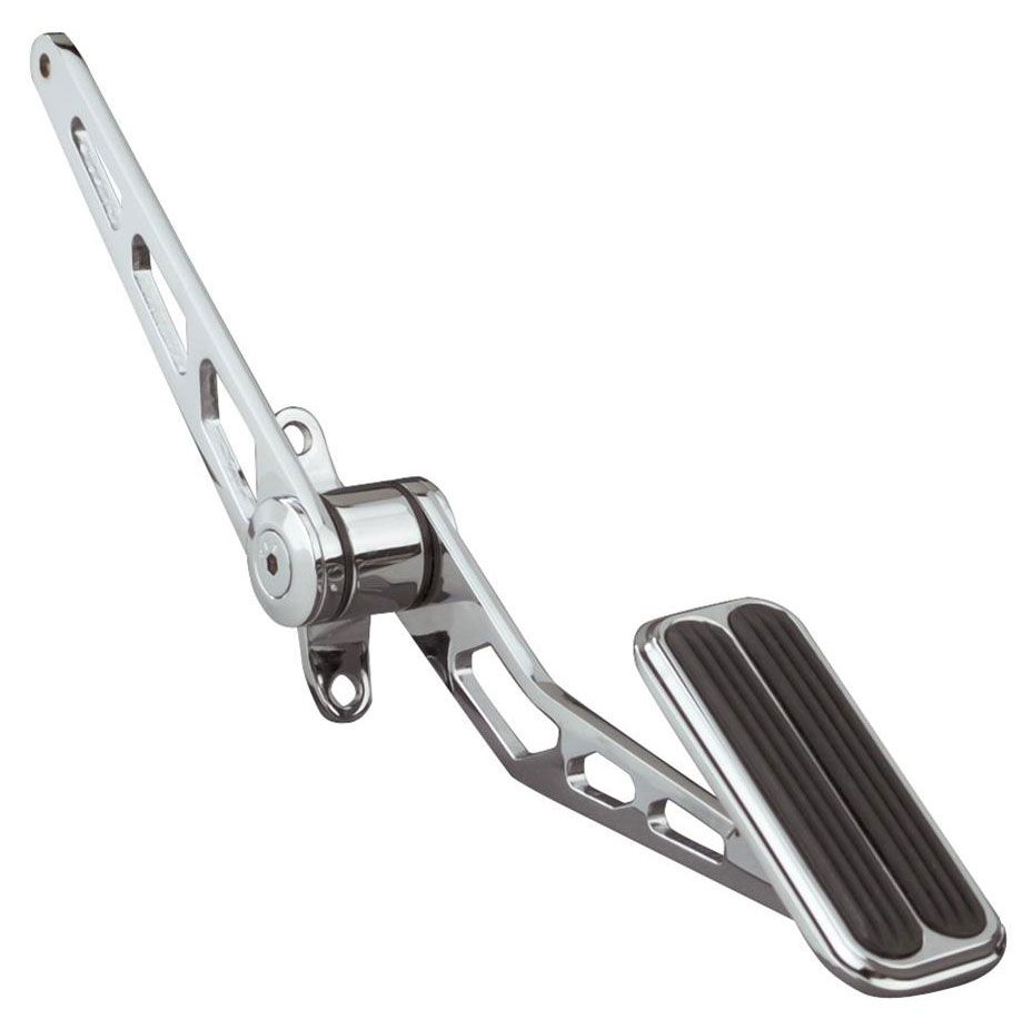 Lokar Steel Accelerator Pedal with Rubber Insert - Chromed LK-SG-6007