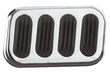 Lokar Steel Brake Pad with Rubber Insert - Chromed LK-SG-6008