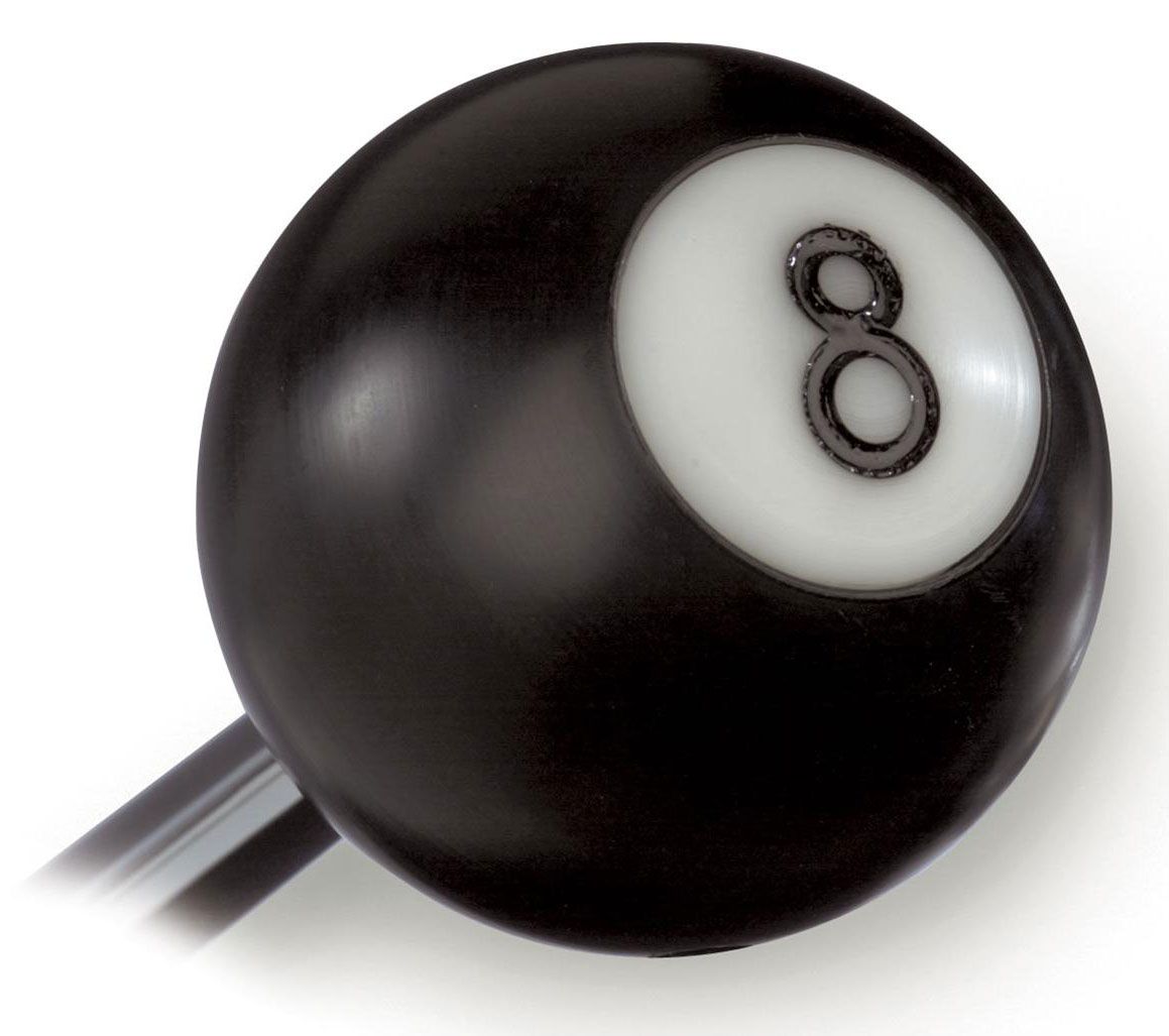 Lokar Black 8-Ball Gear Knob 3/8-16 & 3/8-24 Thread LK-SK-6850