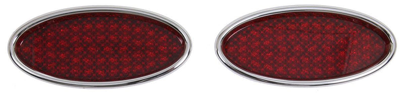 Lokar XL Oval LED Tail lights (Pair) - Chromed Billet Aluminium LK-TL-1911