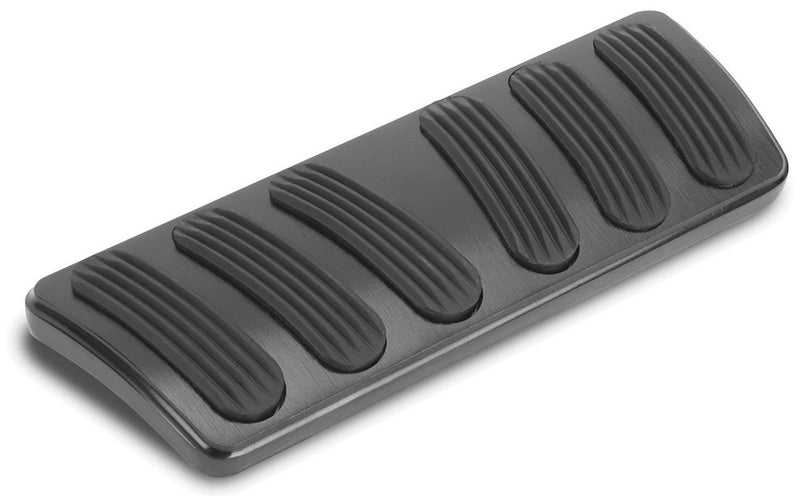 Lokar Curved Automatic Brake Pad with Rubber - Black Billet Aluminium LK-XBAG-6134