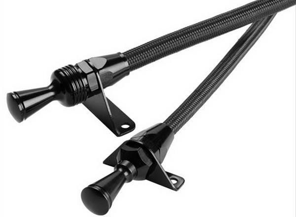 Lokar Flexible Engine Dipstick Black Stainless Steel Housing LK-XED-5023