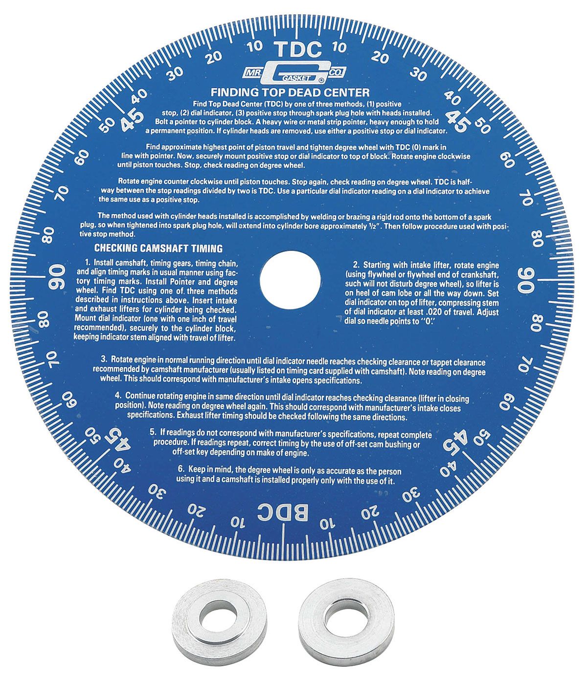 Mr Gasket Mr Gasket Universal 7" Degree Wheel MG1570