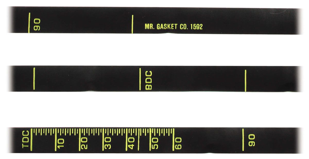 Mr Gasket Mr Gasket 6" Dia Precision Timing Tape MG1592