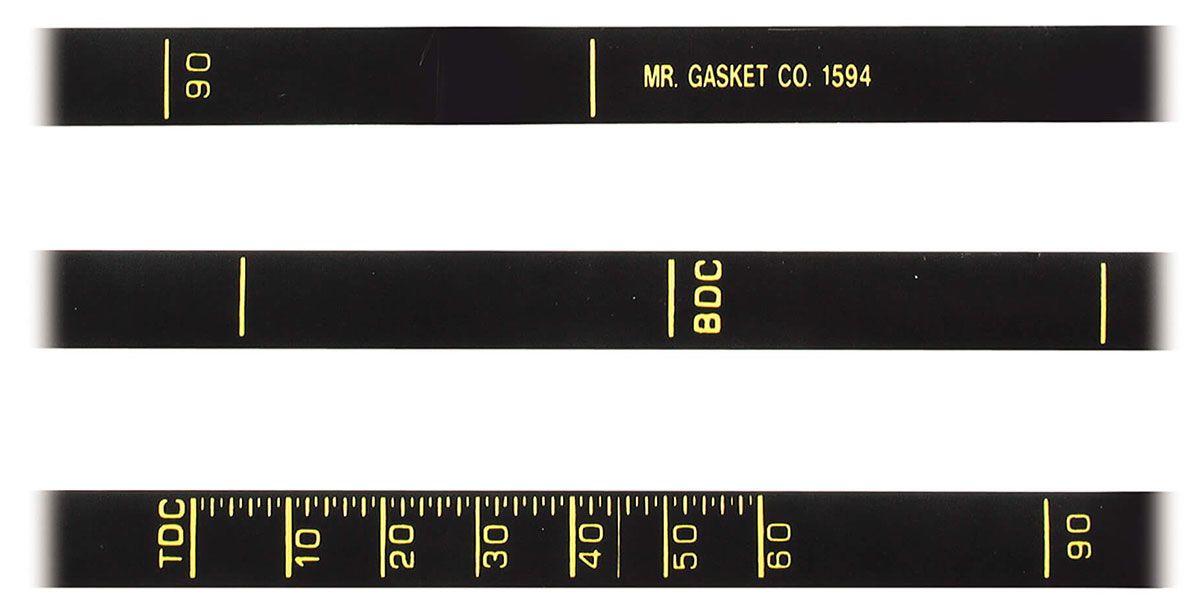 Mr Gasket Mr Gasket 6-3/8" Dia Precision Timing Tape MG1594