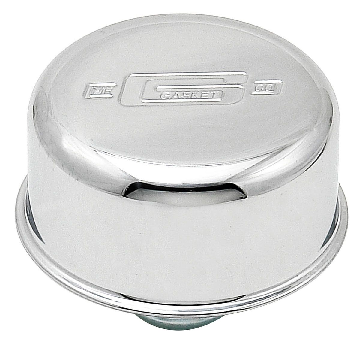 Mr Gasket Mr Gasket Chrome Plated Oil Filler Cap Push-On Style with logo MG2068