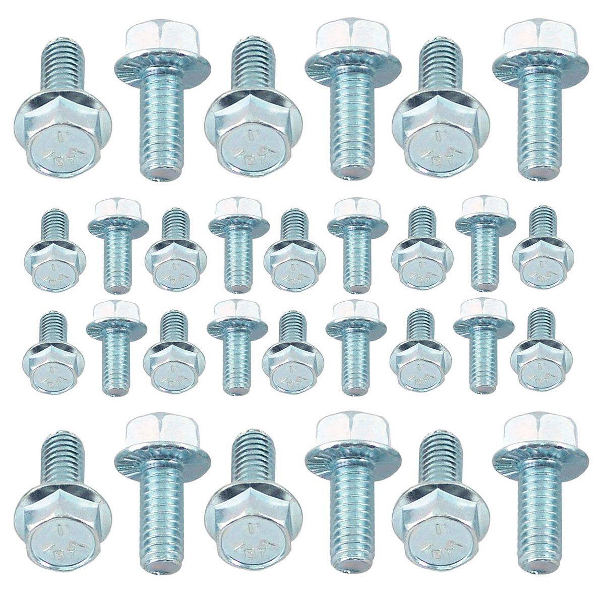 Mr Gasket Oil Pan Bolt Kit, Hex Head Zinc Plated MG6087