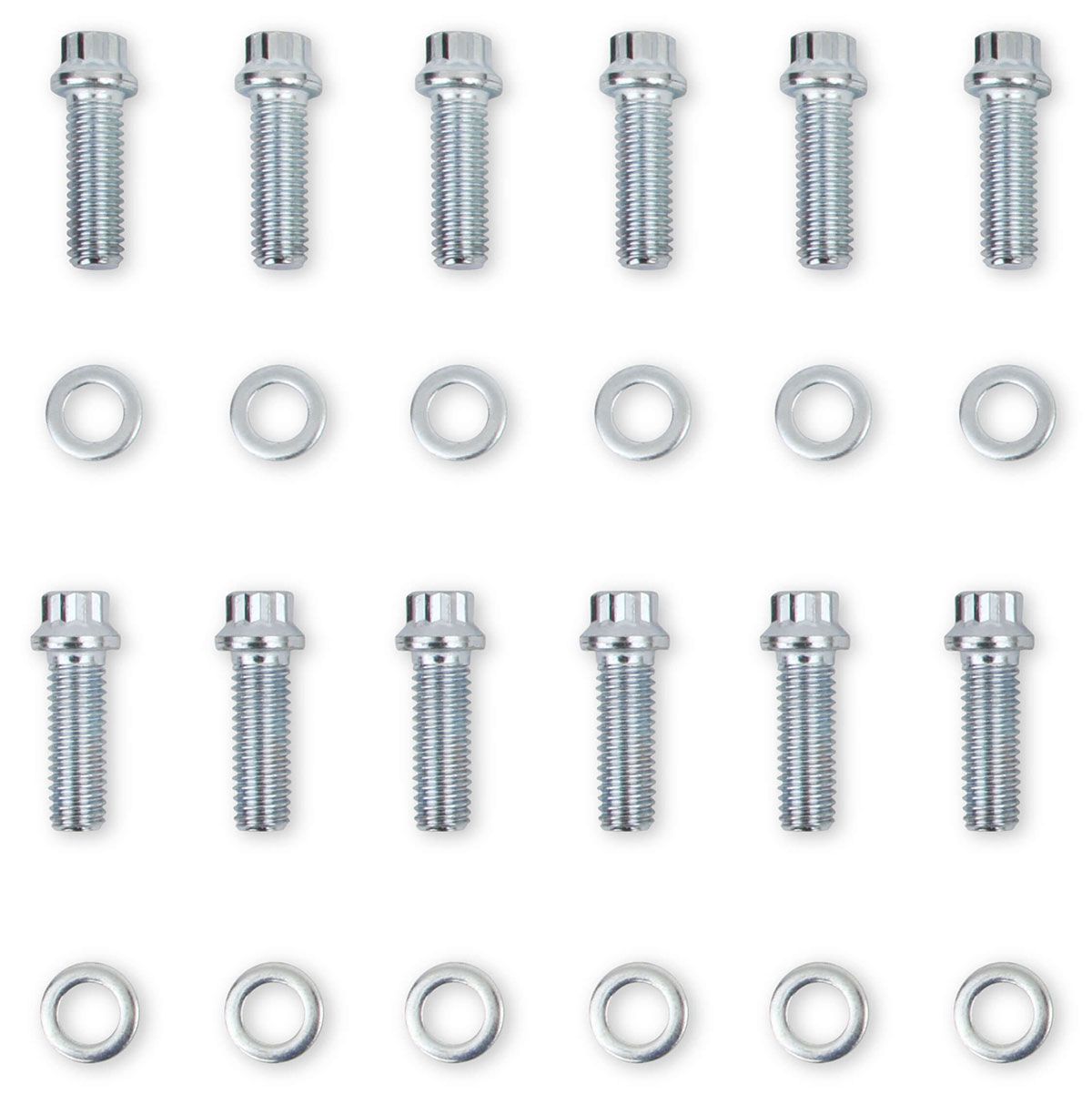 Mr Gasket Intake Manifold Bolt Kit, 12-Point Head Zinc Plated MG6091