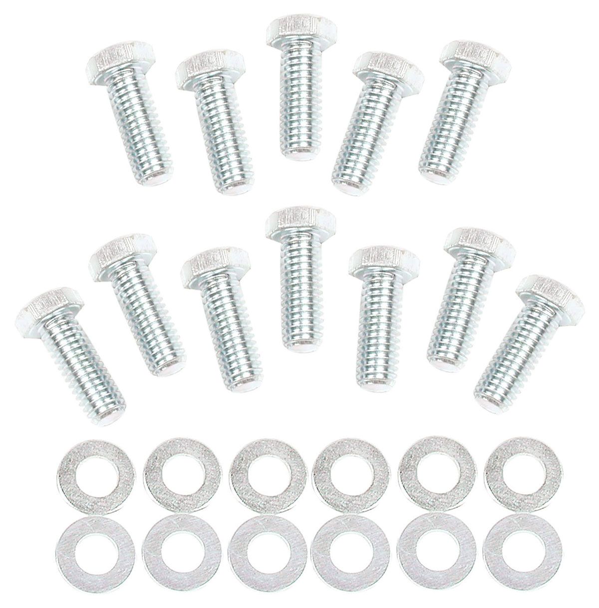 Mr Gasket Mr Gasket Intake Manifold Bolts & Washers 3/8"-16 x 1" Hex Head (12pk) MG955