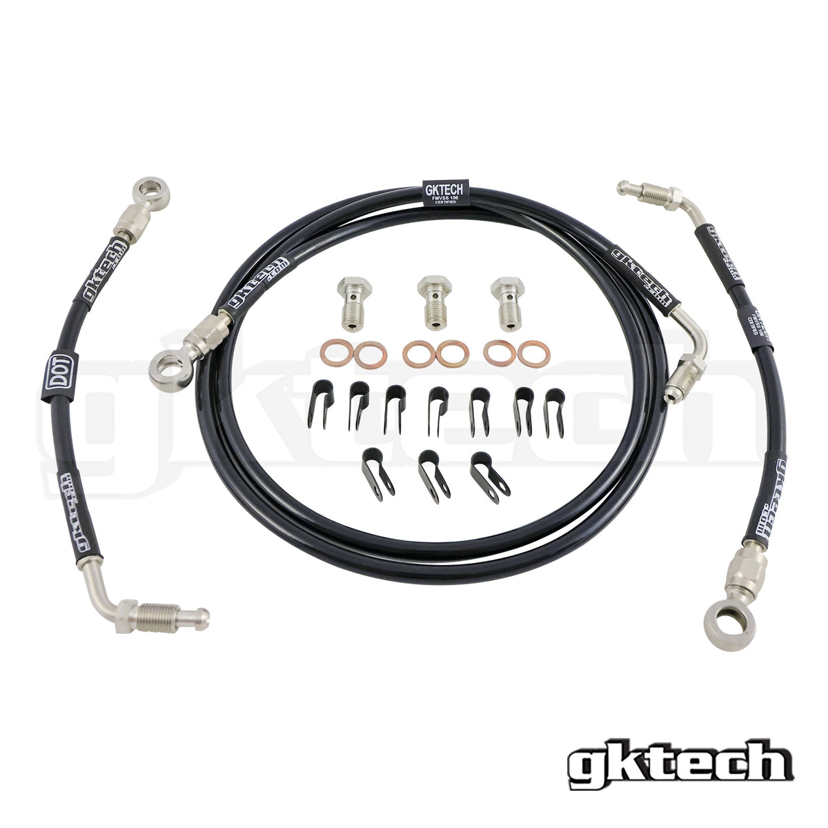 GKTech R32 GT-R, GTS-4 Engine Bay Brake Line Delete Kit (R32R-HDDL-BUNDLE)
