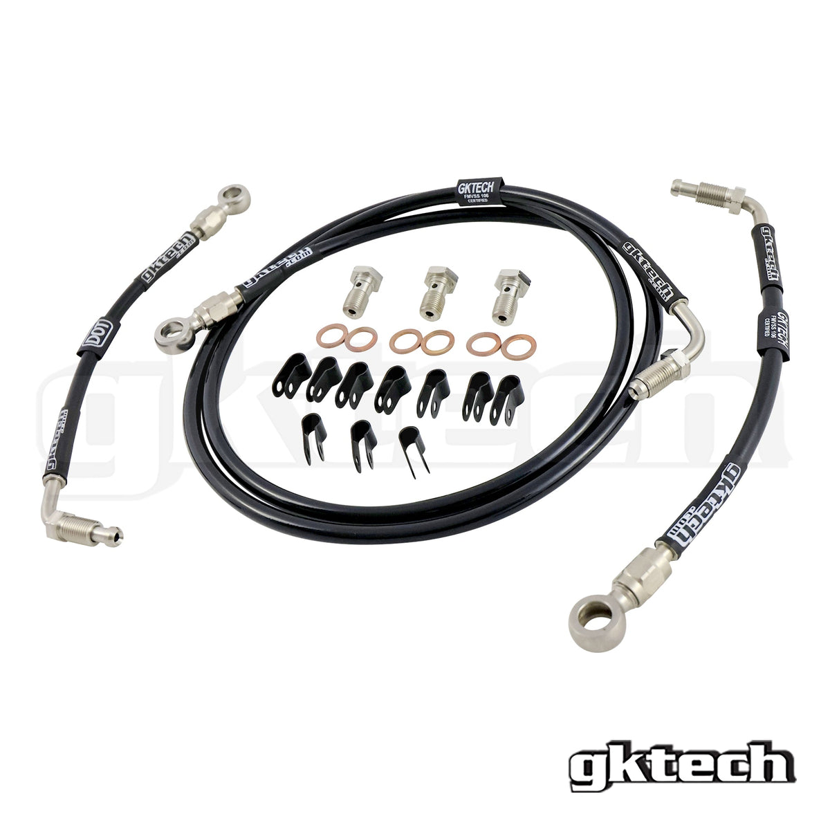 GKTech R32 GT-R, GTS-4 Engine Bay Brake Line Delete Kit (R32R-HDDL-BUNDLE)