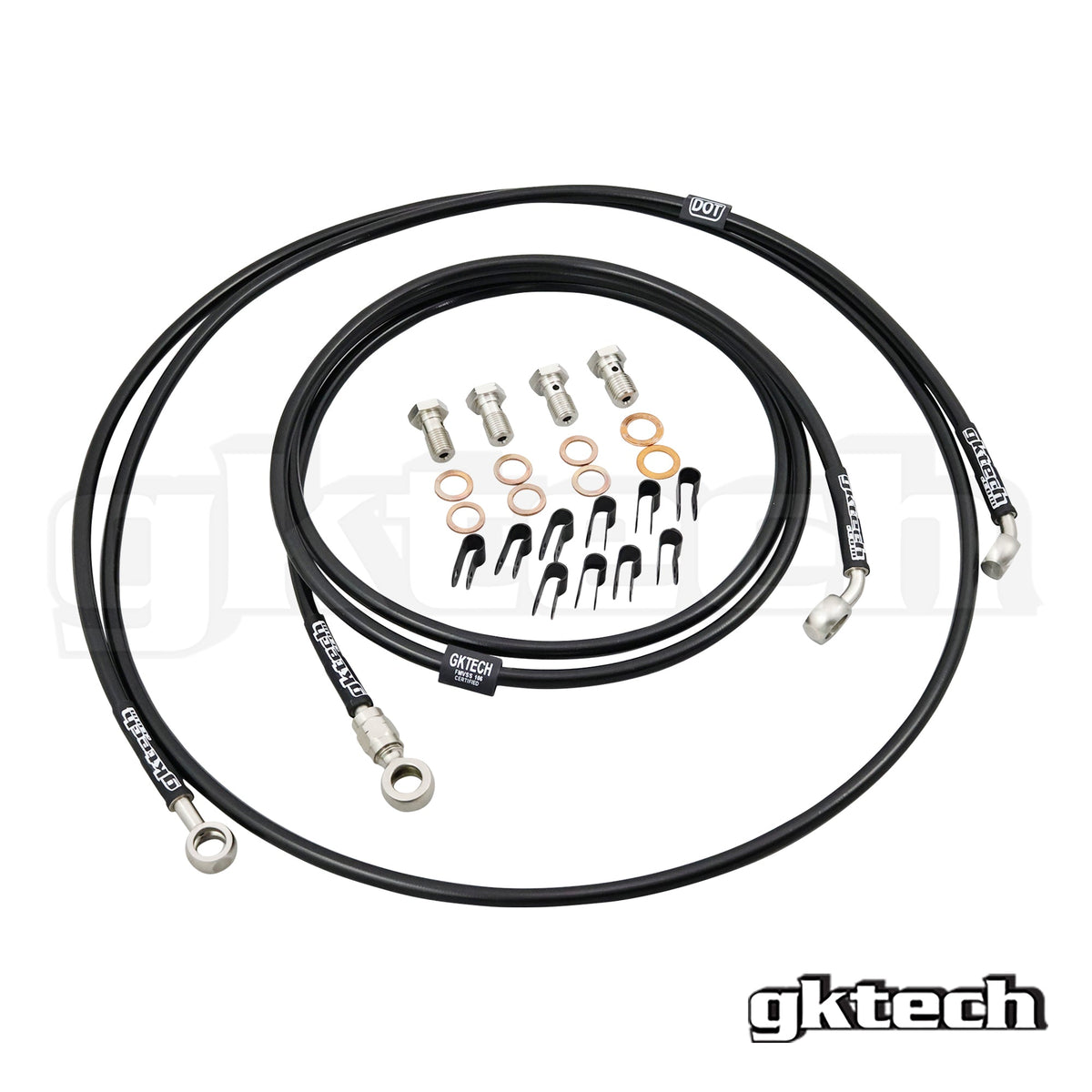 GKTech In-Line Hydraulic Handbrake Lines - Type 1 - Strut Tower Mount