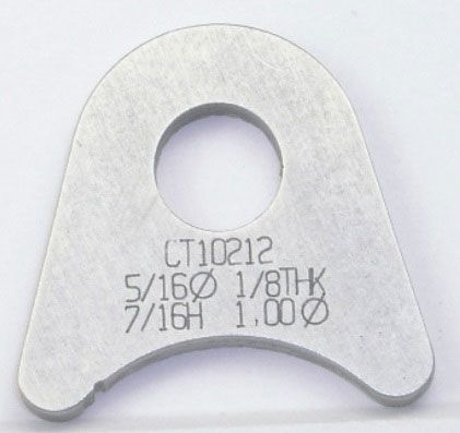 Meziere Weld-On Flat Tab 4130 Steel MZCT10212C