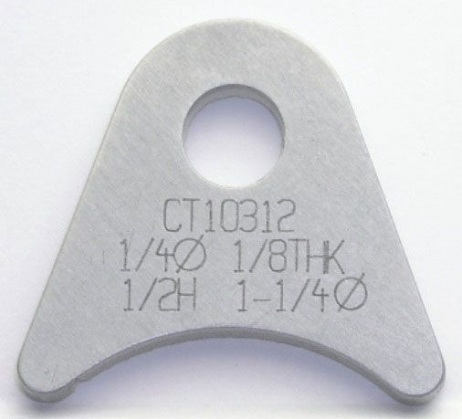 Meziere Weld-On Flat Tab 4130 Steel MZCT10312C