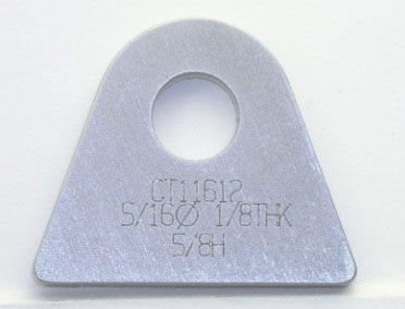 Meziere Weld-On Flat Tab 4130 Steel MZCT11612B