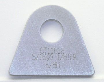 Meziere Weld-On Flat Tab 4130 Steel MZCT11612C