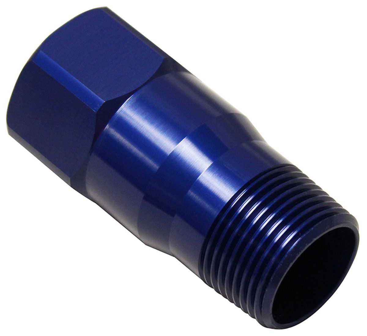 Meziere Water pump fitting extension, Blue Finish MZWP1000B