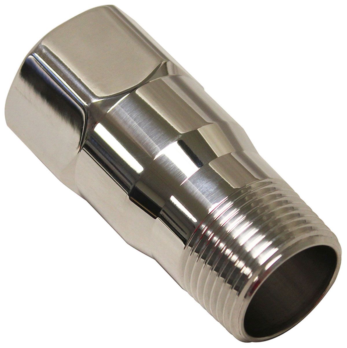 Meziere Water pump fitting extension, Chrome Finish MZWP1000C