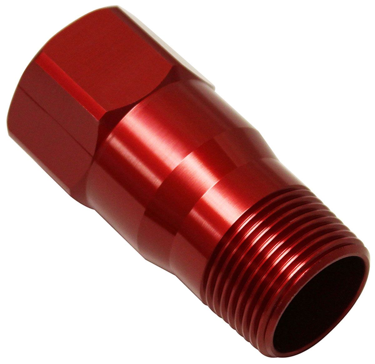 Meziere Water pump fitting extension, Red Finish MZWP1000R