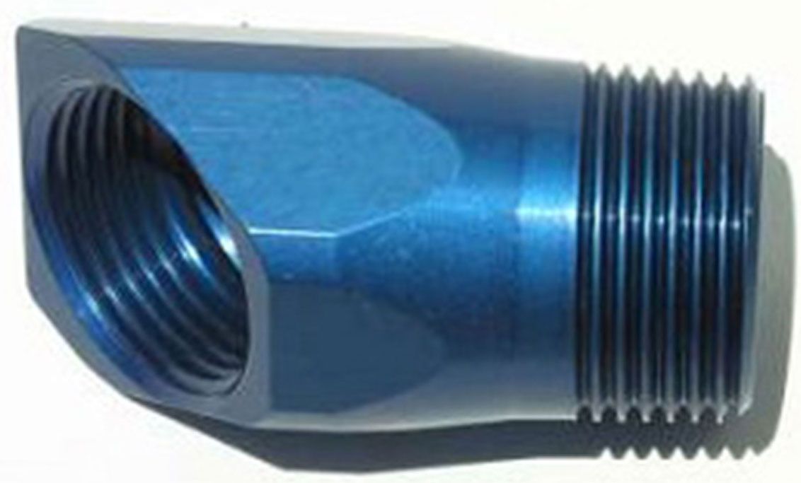 Meziere Inlet Fitting Adapter, Blue Finish MZWP1045B