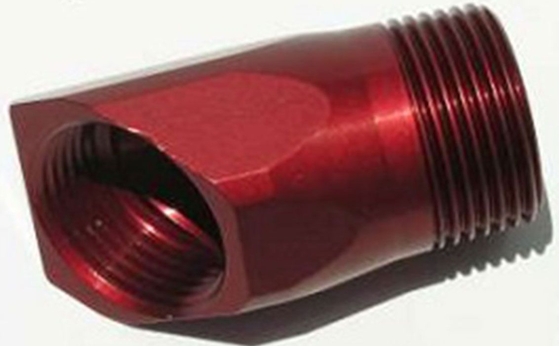 Meziere Inlet Fitting Adapter, Red Finish MZWP1045R