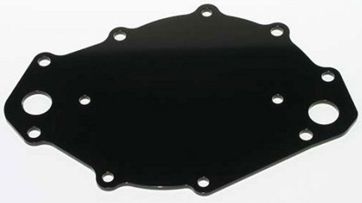 Meziere Big Block Ford 429/460 Backing Plate, Black Finish MZWP109S