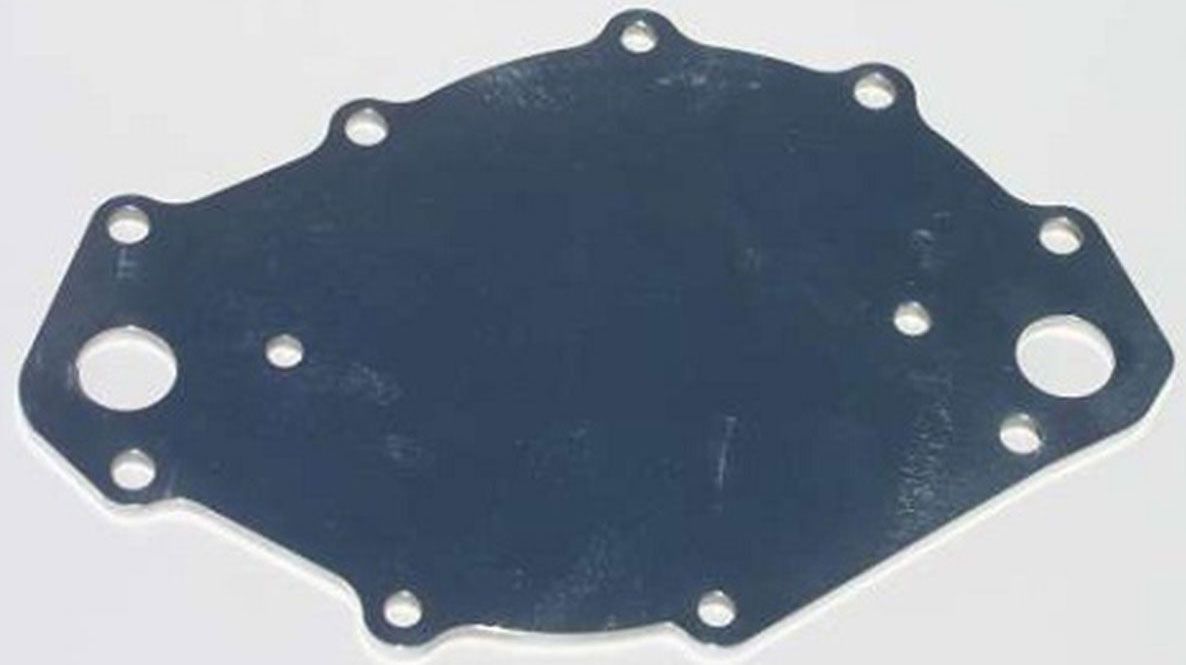 Meziere Big Block Ford 429/460 Backing Plate, Polished Finish MZWP109U