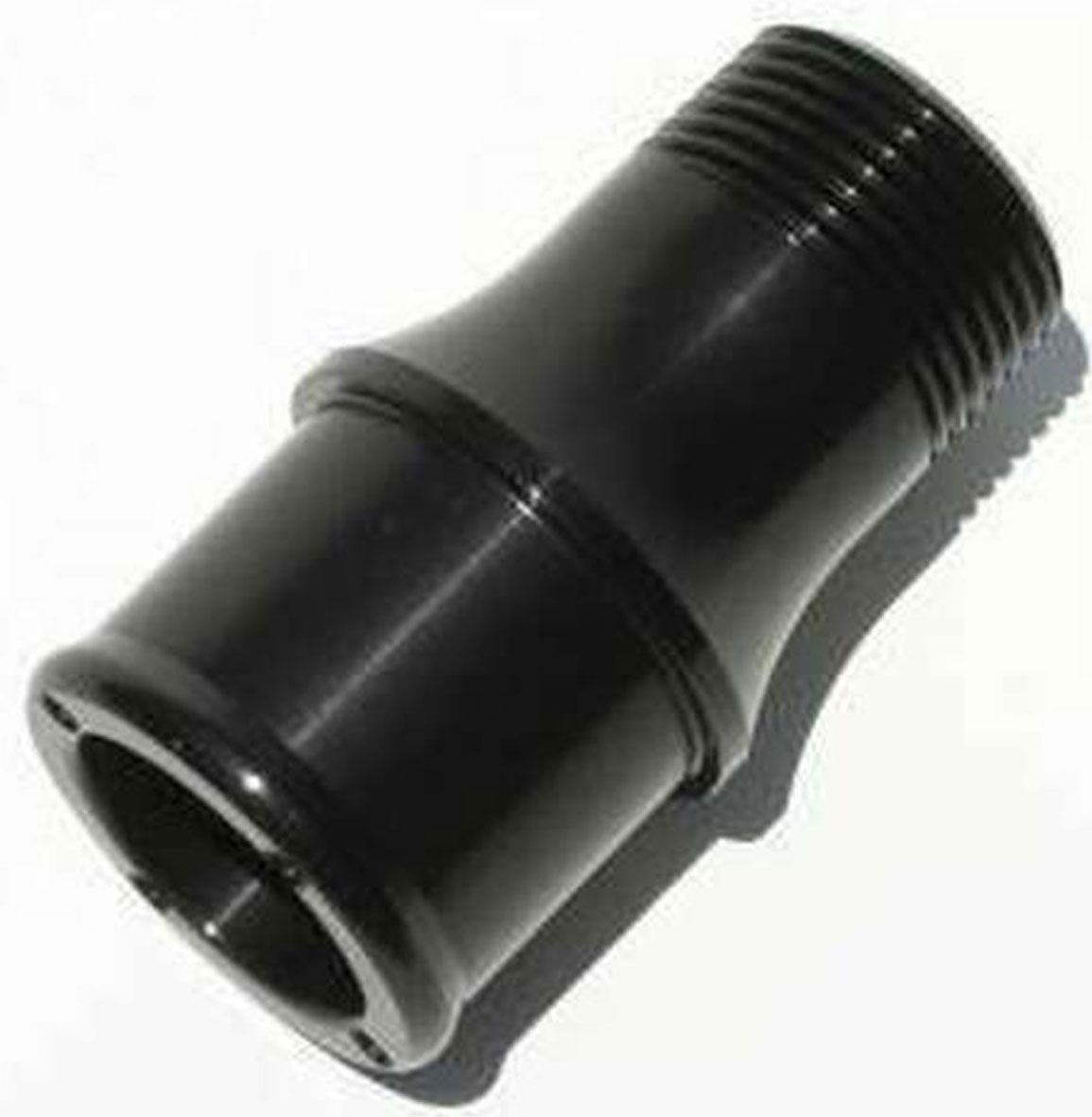 Meziere Inlet fitting, for 100 series electric water pumps, Black Finish MZWP1125S