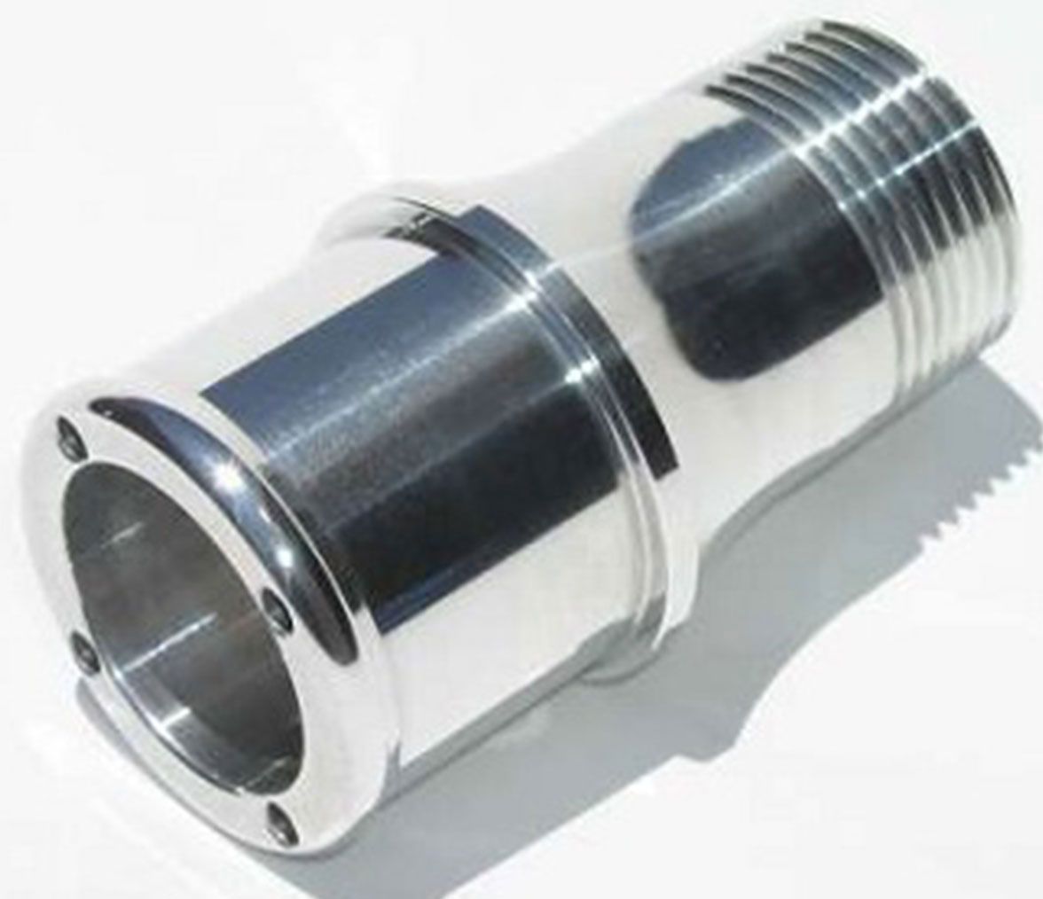 Meziere Inlet Fitting For 100 Series Electric Water Pumps Polished Finish MZWP1150U